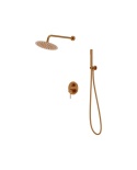 Lavita Podtynkowy zestaw prysznicowy z deszczownicą Orion Brushed Copper 5900378357339