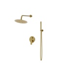 Lavita Podtynkowy zestaw prysznicowy z deszczownicą Spark Brushed Gold 5900378341925