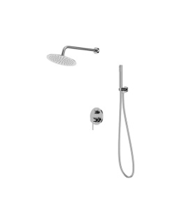 Lavita Podtynkowy zestaw prysznicowy z deszczownicą Spark Chrome 5900378341864