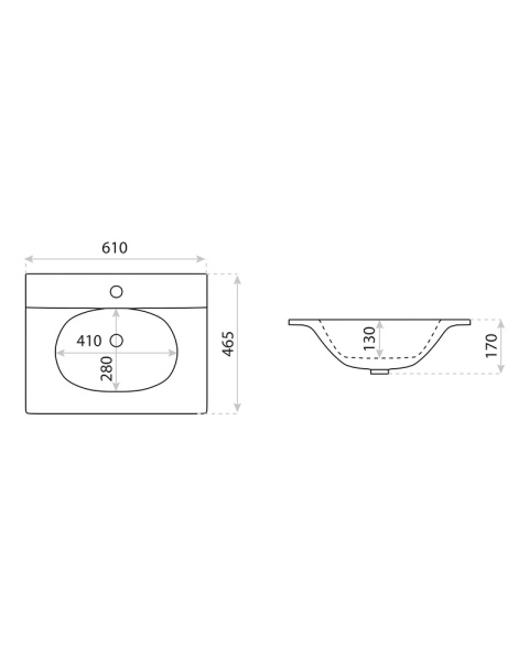 Lavita Umywalka meblowa Kolorado 600 5908211416205