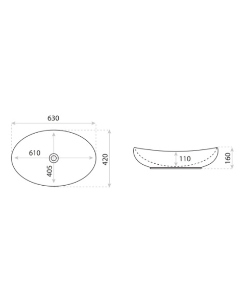 Lavita Umywalka nablatowa Barco 5908211410173