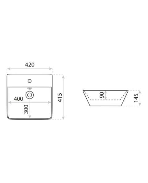 Lavita Umywalka nablatowa Cabrera 5900378307013