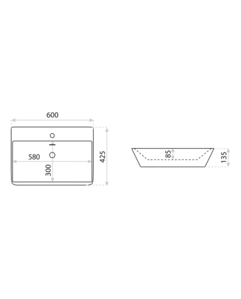 Lavita Umywalka nablatowa Cabrera Grande 5908211407272