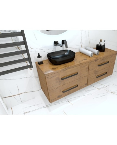 Lavita Umywalka nablatowa Costa Black 5908211404660