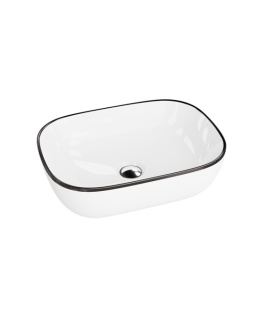 Lavita Umywalka nablatowa Costa Black Line 5900378325727