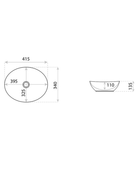 Lavita Umywalka nablatowa Fresa Gold Line 5900378334378