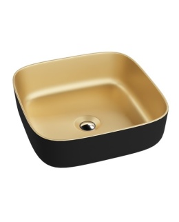 Lavita Umywalka nablatowa Galera Mini Gold/Black 5900378334330