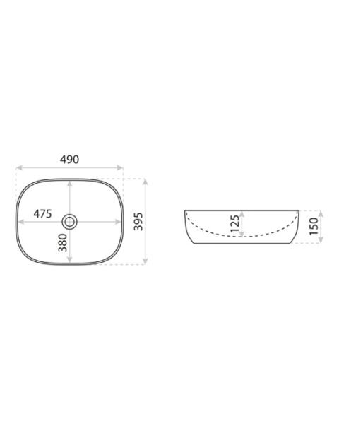 Lavita Umywalka nablatowa Giro 5900378310198