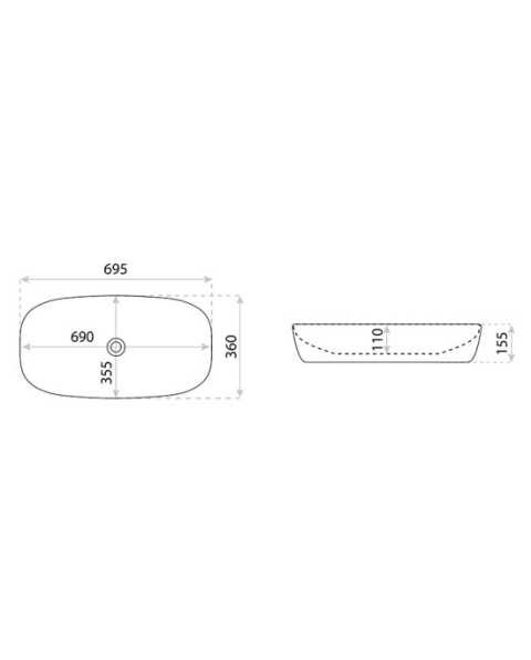 Lavita Umywalka nablatowa Kratos 5900378325970