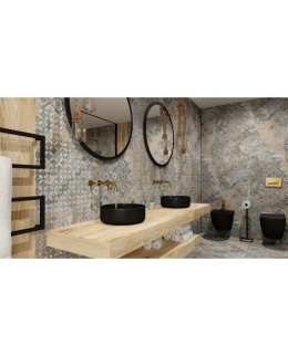 Lavita Umywalka nablatowa Merida Black 5908211406039