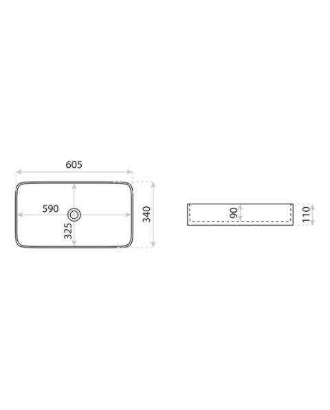 Lavita Umywalka nablatowa Pasana 5900378301608