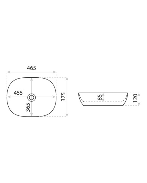 Lavita Umywalka nablatowa Redondo Black 5900378310167