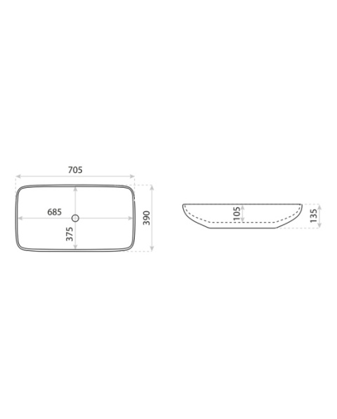 Lavita Umywalka nablatowa Toro 5908211479705