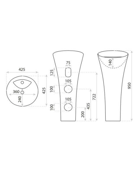 Lavita Umywalka stojąca Soft 5900378308089