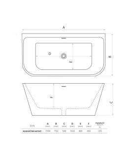 Lavita Wanna przyścienna Elias 1500 5900378345107