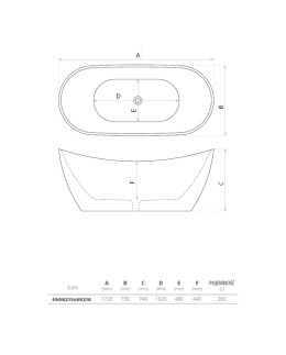 Lavita Wanna wolnostojąca Modena 1720 5908211489216