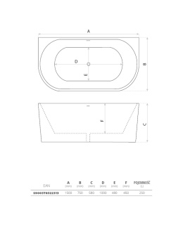 Lavita Wanna wolnostojąca przyścienna Caldera 1500 5900378322313