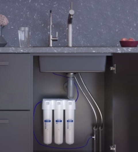 Aquaphor Kryształ H filtr wody pod zlew oczyszczający i zmiękczający. Filtr do wody Aquaphor do twardej wody.