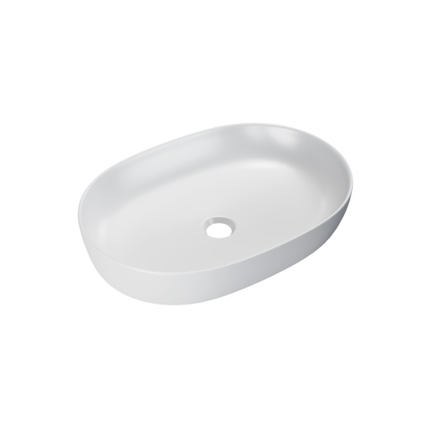 Excellent Jima umywalka nablatowa 61x41 cm owalna, biały mat CEAC.2001.615.WHM
