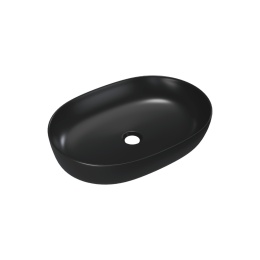 Excellent Jima umywalka nablatowa 61x41 cm owalna, czarny mat CEAC.2001.615.BLM