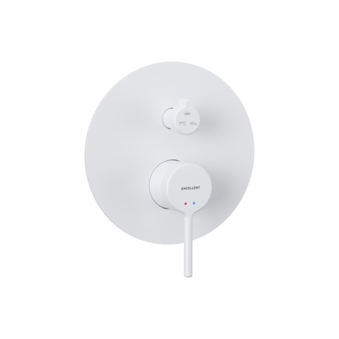 Excellent PI bateria prysznicowo-wannowa podtynkowa 3 funkcyjna, biały mat AREX.1247WH