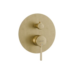 Excellent PI bateria prysznicowo-wannowa podtynkowa 3 funkcyjna, złoty szczotkowany AREX.1247GB