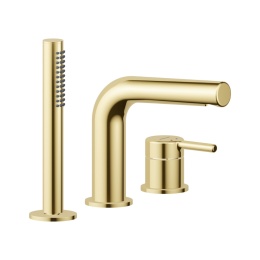 Excellent PI bateria wannowa 3 otworowa, złoty połysk AREX.1234GL