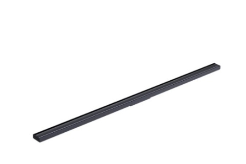 Excellent Stilio odpływ liniowy 70 cm z kołnierzem ruszt dekoracyjny, czarny mat INEX.1515.700.R.BL