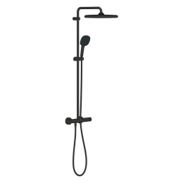 GROHE Tempesta System 250 Cube Black mat System prysznicowy z termostatem do montażu ściennego 266892431