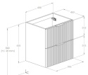Roca Reef szafka 59x45x63 BIAŁY MAT A857954529