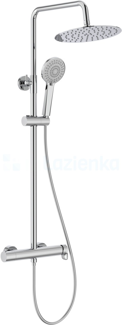 Roca Vega Plus zestaw prysznicowy ścienny chrom A5A9A6EC00