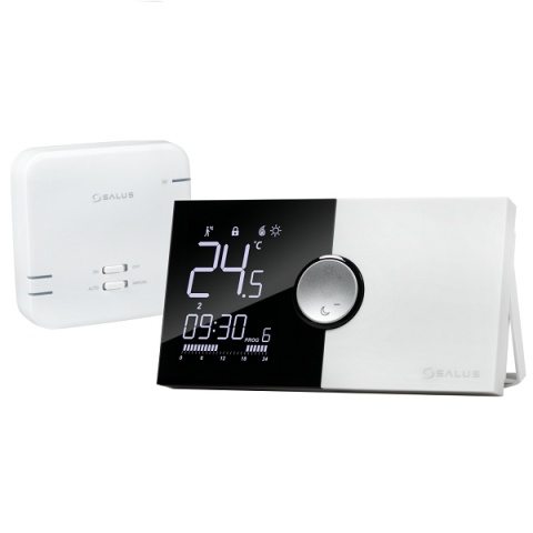 SALUS REGULATOR BEZPRZEWODOWY NATYNKOWY, BATERYJNY, TYGODNIOWY 091PRORF