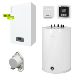TERMET PAKIET KOCIOŁ ECOCONDENS NEX 1-FUNKCYJNY 28 KW + ZASOBNIK SG PLUS 100 + PAKIET SYSTEM COMFORT + CZUJNIK WKP5631000100/E