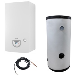 TERMET PAKIET KOCIOŁ KONDENSACYJNY JEDNOFUNKCYJNY SILVER PRO 25 KW + ZASOBNIK C.W.U. WHR 120 WKP611100120H/PL1T