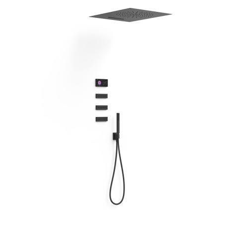 Tres SHOWER TECHNOLOGY elektroniczna bateria termostatyczna podtynkowa 4-drożnej Shower technology prysznicowej-09288404NM