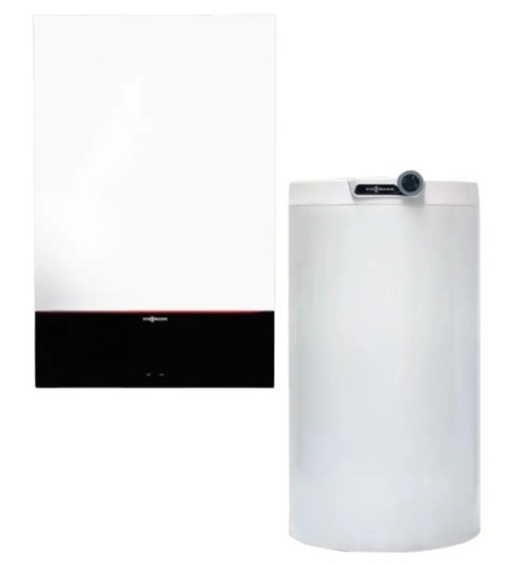 Viessmann Pakiet Kocioł gazowy jednofunkcyjny 25 kW z zasobnikiem EWS 160 pojemności 144 l z grzałką ceramiczną 2,2 kW Z031487