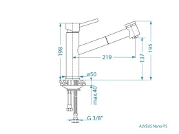 ALVEUS Bateria kuchenna NANO PS chrom 1150890