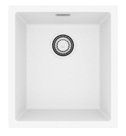 ALVEUS Zlewozmywak 40x45 OMNI 10 biały, syfon 1160037