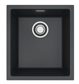 ALVEUS Zlewozmywak 40x45 OMNI 10 czarny, syfon 1160041