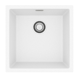 ALVEUS Zlewozmywak 45x45 OMNI 20 biały, syfon 1160044