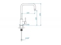 Alveus Dual Bateria kuchenna wysoka satyna 1139809