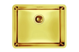 Alveus Monarch Kombino 50 U Jednokomorowy zlewozmywak stalowy podwieszany 44,2x54,2 cm złoty 1120361