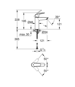 Grohe Eurosmart Bateria umywalkowa chrom 23324003