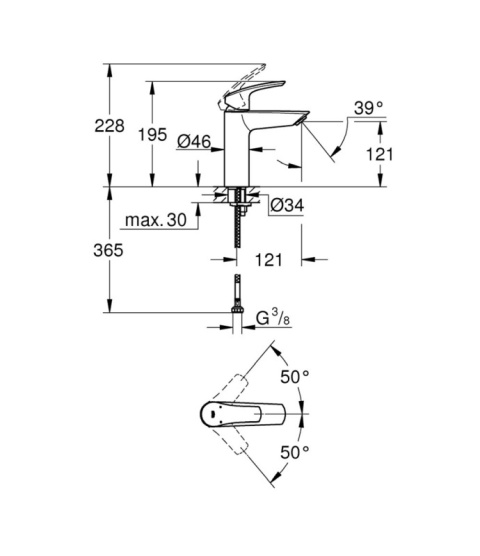 Grohe Eurosmart Bateria umywalkowa chrom 23324003