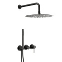 KFA MOZA zestaw prysznicowy podtynkowy z bateria i deszczownicą black 503951181