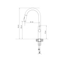 Quadron DARCY SteelQ bateria kuchenna z wyciagana wylewką pure carbon 4172506_BLM