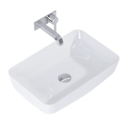 ROCA Umywalka ceramiczna ROCA Nomia 50 nablatowa prostokątna 500 x 390 x 130 mm white | RE040500058060