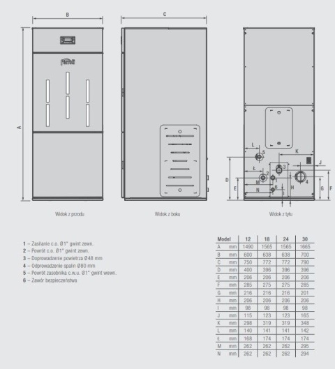 FERROLI kocioł na pelet BIOPELLET PRO 18 kW LSBBP18T