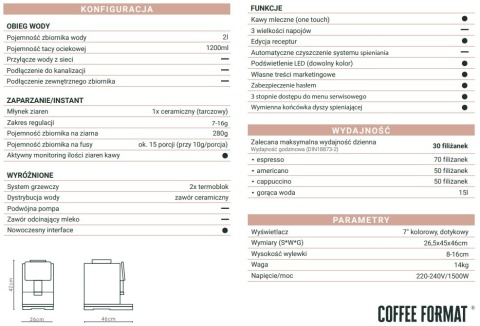 Format SEED L BLACK - Automatyczny ekspres do kawy