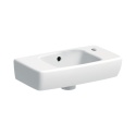 GEBERIT Umywalka SELNOVA COMFORT SQUAREB55cm, H15.5cm, T52.5cm, z przelewem, z otworem na baterię,dla niepełnosprawnych